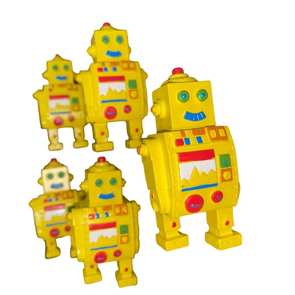 No brand Other - Robot Multicolor Drawer Pulls Set of Five